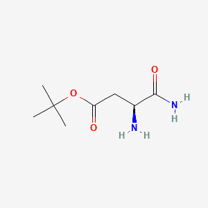molecular formula C8H16N2O3 B7908909 H-Asp(otbu)-NH2 hcl 