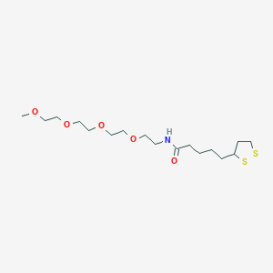 molecular formula C17H33NO5S2 B7908932 alpha-Lipoamide-omega-methoxy tetra(ethylene glycol) 