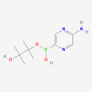(5-Aminopyrazin-2-yl)-(3-hydroxy-2,3-dimethylbutan-2-yl)oxyborinic acid
