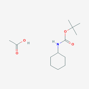 acetic acid;tert-butyl N-cyclohexylcarbamate