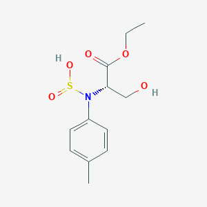 [(2S)-1-Ethoxy-3-hydroxy-1-oxopropan-2-yl](4-methylphenyl)sulfuramidous acid