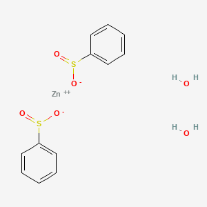 molecular formula C12H14O6S2Zn B7909313 Zinc benzenesulfinate dihydrate 