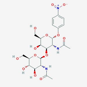 molecular formula C22H31N3O13 B7909445 Glcnac1-B-3galnac-A-Pnp 