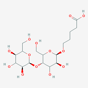 5-[(2R,3S,5S)-3,4-dihydroxy-6-(hydroxymethyl)-5-[(2S,3S,5R)-3,4,5-trihydroxy-6-(hydroxymethyl)oxan-2-yl]oxyoxan-2-yl]oxypentanoic acid