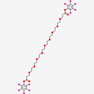 molecular formula C34H40F10O13 B7909509 Bis-PEG9-PFP ester 