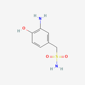 molecular formula C7H10N2O3S B7909517 (3-Amino-4-hydroxyphenyl)methanesulfonamide CAS No. 1093758-98-5