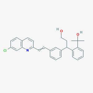 molecular formula C29H28ClNO2 B7909592 3-[3-[2-(7-Chloroquinolin-2-yl)ethenyl]phenyl]-3-[2-(2-hydroxypropan-2-yl)phenyl]propan-1-ol 
