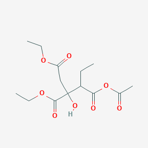 3-O-acetyl 1-O,2-O-diethyl 2-hydroxypentane-1,2,3-tricarboxylate