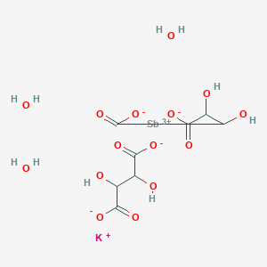 Potassium;antimony(3+);2,3-dihydroxybutanedioate;trihydrate