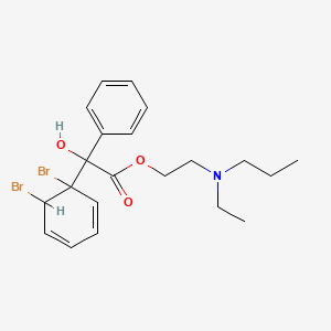 molecular formula C21H27Br2NO3 B7909723 Methylbenactyzine bromide 