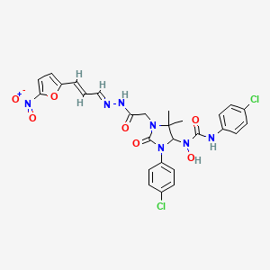 molecular formula C27H25Cl2N7O7 B7909956 eeyarestatin I CAS No. 1310099-63-8