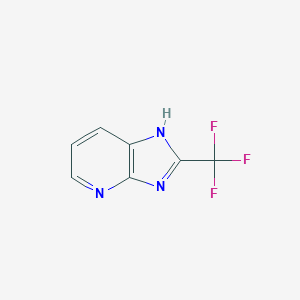 molecular formula C7H4F3N3 B079102 2-(trifluoromethyl)-3H-imidazo[4,5-b]pyridine CAS No. 13797-63-2