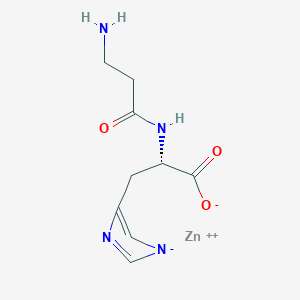 molecular formula C9H12N4O3Zn B7910303 Polaprezinc 