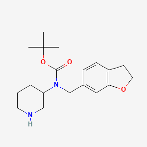 molecular formula C19H28N2O3 B7910346 Tert-butyl (2,3-dihydrobenzofuran-6-yl)methylpiperidin-3-ylcarbamate 