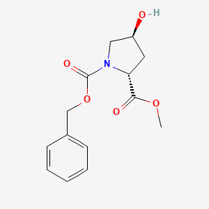 molecular formula C14H17NO5 B7910787 (2R,4S)-1-Benzyl 2-methyl 4-hydroxypyrrolidine-1,2-dicarboxylate 