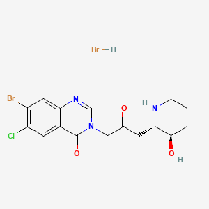 molecular formula C16H18Br2ClN3O3 B7910922 Halofuginone Hydrobromide CAS No. 57426-42-3