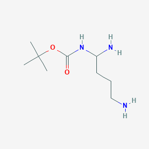 molecular formula C9H21N3O2 B7910968 Tert-butyl (1,4-diaminobutyl)carbamate 