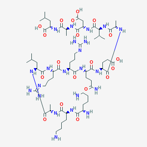 molecular formula C64H116N22O19 B7911059 H-Lys-Lys-Ala-Leu-Arg-Arg-Gln-Glu-Ala-Val-Asp-Ala-Leu-OH 