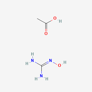 molecular formula C3H9N3O3 B7911134 Acetic acid;2-hydroxyguanidine 