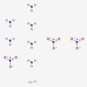 molecular formula CoH13N7O3-3 B079115 Hexaamminecobalt(III) nitrate CAS No. 10534-86-8