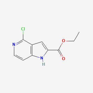 molecular formula C10H9ClN2O2 B7911724 ethyl 4-chloro-1H-pyrrolo[3,2-c]pyridine-2-carboxylate 