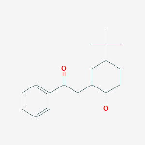 molecular formula C18H24O2 B7911836 4-Tert-butyl-2-(2-oxo-2-phenylethyl)-cyclohexanone CAS No. 54669-84-0