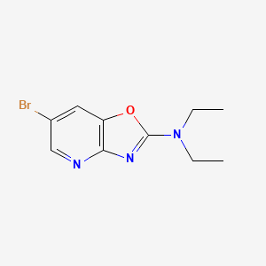 molecular formula C10H12BrN3O B7911989 N-(6-bromo[1,3]oxazolo[4,5-b]pyridin-2-yl)-N,N-diethylamine 