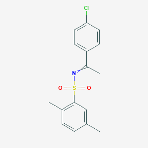 molecular formula C16H16ClNO2S B7912063 N-[1-(4-chlorophenyl)ethylidene]-2,5-dimethylbenzenesulfonamide 