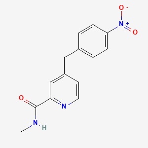 molecular formula C14H13N3O3 B7912094 N-methyl-4-(4-nitrobenzyl)-2-pyridinecarboxamide 