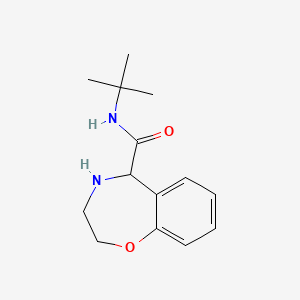 molecular formula C14H20N2O2 B7912134 N-tert-Butyl-2,3,4,5-tetrahydro-1,4-benzooxazepine-5-carboxamide 