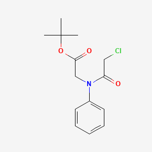 molecular formula C14H18ClNO3 B7912251 Tert-butyl 2-[(2-chloroacetyl)anilino]acetate 