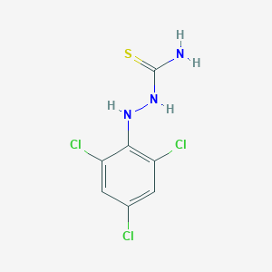 molecular formula C7H6Cl3N3S B079123 2-(2,4,6-Trichlorophenyl)-1-hydrazinecarbothioamide CAS No. 14576-98-8