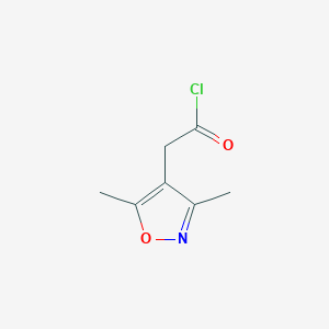molecular formula C7H8ClNO2 B7912309 (3,5-Dimethylisoxazol-4-yl)acetyl chloride 
