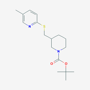 molecular formula C17H26N2O2S B7912373 3-(5-Methyl-pyridin-2-ylsulfanylmethyl)-piperidine-1-carboxylic acid tert-butyl ester 