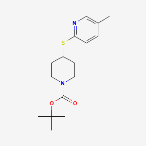 molecular formula C16H24N2O2S B7912381 4-(5-Methyl-pyridin-2-ylsulfanyl)-piperidine-1-carboxylic acid tert-butyl ester 