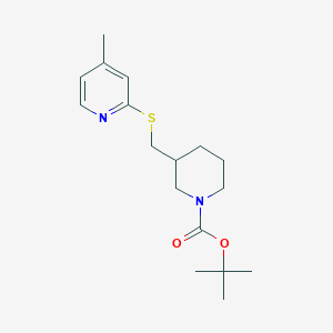 molecular formula C17H26N2O2S B7912386 3-(4-Methyl-pyridin-2-ylsulfanylmethyl)-piperidine-1-carboxylic acid tert-butyl ester 