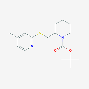 molecular formula C17H26N2O2S B7912388 2-(4-Methyl-pyridin-2-ylsulfanylmethyl)-piperidine-1-carboxylic acid tert-butyl ester 