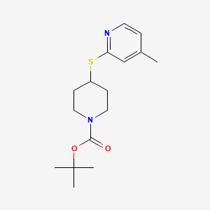 molecular formula C16H24N2O2S B7912391 4-(4-Methyl-pyridin-2-ylsulfanyl)-piperidine-1-carboxylic acid tert-butyl ester 