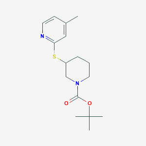 molecular formula C16H24N2O2S B7912392 3-(4-Methyl-pyridin-2-ylsulfanyl)-piperidine-1-carboxylic acid tert-butyl ester 