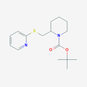 molecular formula C16H24N2O2S B7912395 2-(Pyridin-2-ylsulfanylmethyl)-piperidine-1-carboxylic acid tert-butyl ester 