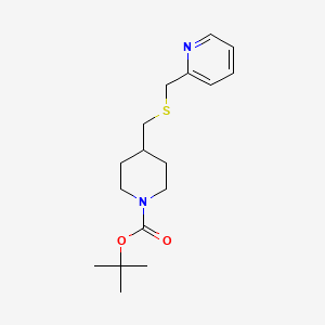 molecular formula C17H26N2O2S B7912403 4-(Pyridin-2-ylmethylsulfanylmethyl)-piperidine-1-carboxylic acid tert-butyl ester 