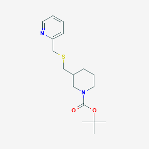 molecular formula C17H26N2O2S B7912407 3-(Pyridin-2-ylmethylsulfanylmethyl)-piperidine-1-carboxylic acid tert-butyl ester 