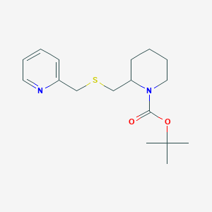 molecular formula C17H26N2O2S B7912408 2-(Pyridin-2-ylmethylsulfanylmethyl)-piperidine-1-carboxylic acid tert-butyl ester 