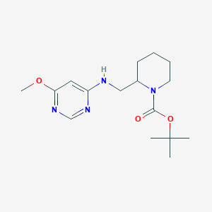 molecular formula C16H26N4O3 B7912422 2-[(6-Methoxy-pyrimidin-4-ylamino)-methyl]-piperidine-1-carboxylic acid tert-butyl ester 