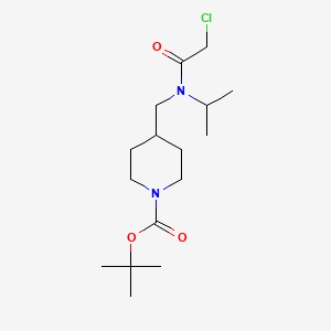 molecular formula C16H29ClN2O3 B7912545 4-{[(2-Chloro-acetyl)-isopropyl-amino]-methyl}-piperidine-1-carboxylic acid tert-butyl ester 