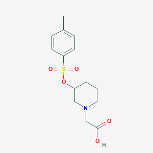 molecular formula C14H19NO5S B7912571 [3-(Toluene-4-sulfonyloxy)-piperidin-1-yl]-acetic acid 