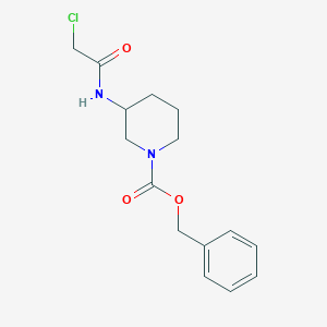 molecular formula C15H19ClN2O3 B7912577 3-(2-Chloro-acetylamino)-piperidine-1-carboxylic acid benzyl ester 