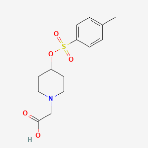 molecular formula C14H19NO5S B7912585 [4-(Toluene-4-sulfonyloxy)-piperidin-1-yl]-acetic acid 