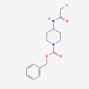 molecular formula C15H19ClN2O3 B7912598 4-(2-Chloro-acetylamino)-piperidine-1-carboxylic acid benzyl ester 