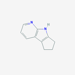 molecular formula C10H10N2 B079126 Cyclopenta[4,5]pyrrolo[2,3-B]pyridine, 5,6,7,8-tetrahydro CAS No. 10299-71-5